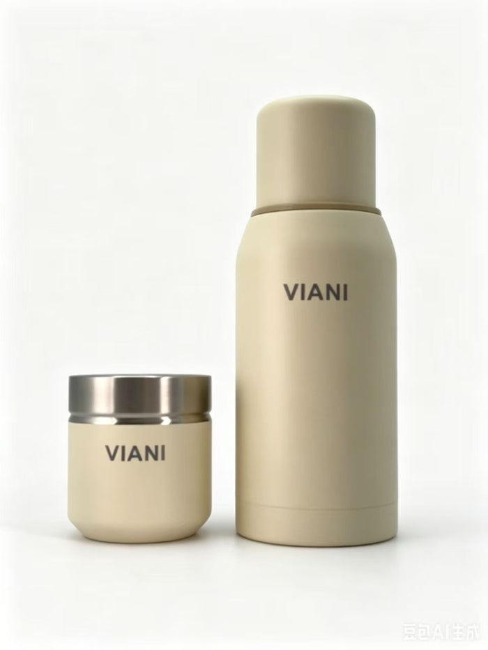 Termo VIANI Beige 750ml + Mate de regalo
