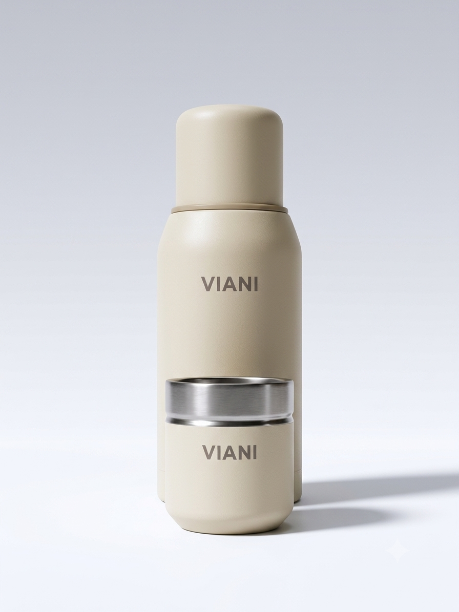 Termo VIANI Beige 750ml + Mate de REGALO.