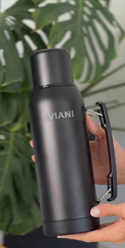 Termo VIANI NEGRO Classic 1LT + Mate de REGALO.