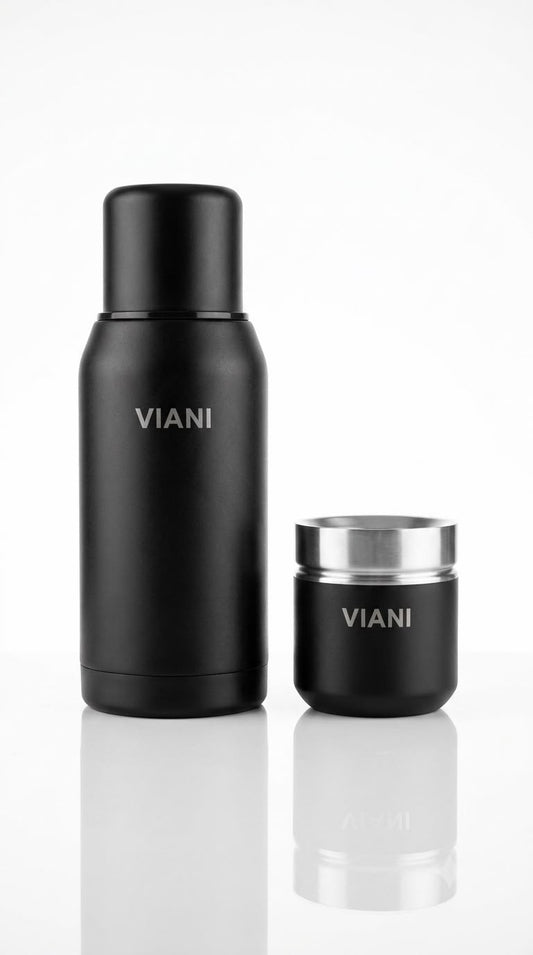 Termo VIANI Negro 750ml + Mate de REGALO.