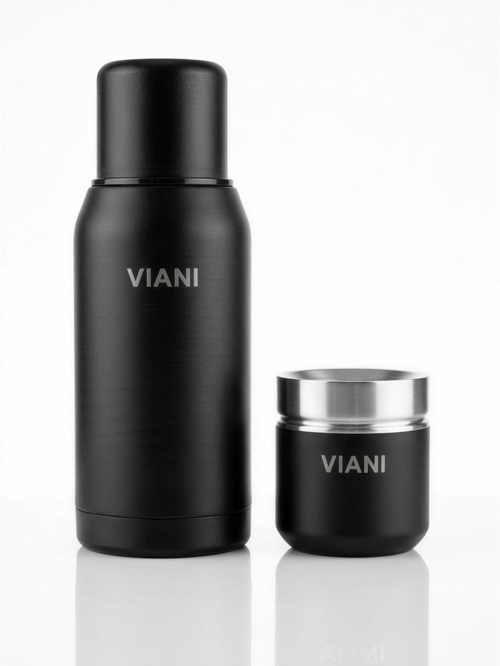 Termo VIANI Negro 750ml + Mate de regalo