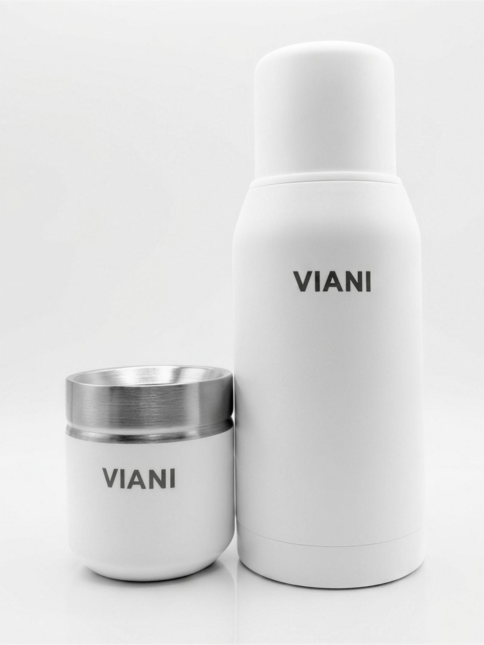Termo VIANI Blanco 750ml + Mate de regalo