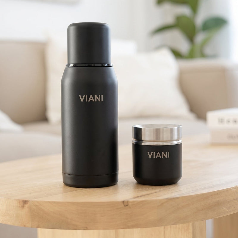 Termo VIANI Negro 750ml + Mate de regalo